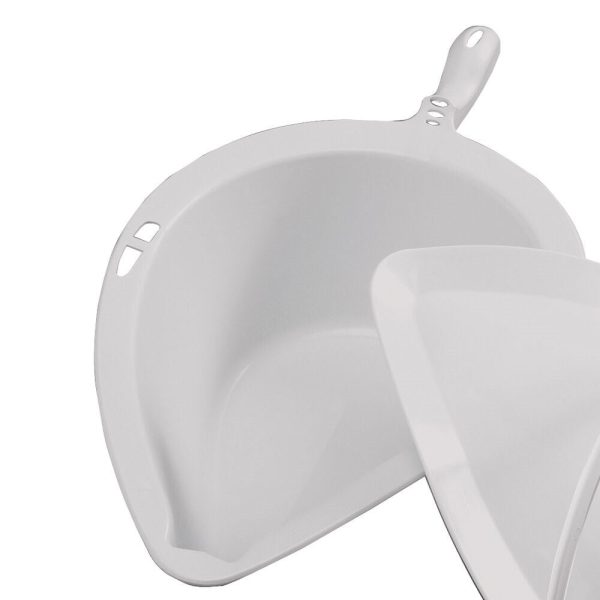 Etac Clean/Swift - Commode Pan with Lid and Handle - Grey - Image 3