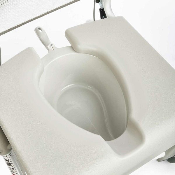 Etac Clean/Swift - Commode Pan with Lid and Handle - Grey - Image 7