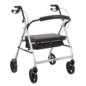 Aspire XL Seat Walker / Rollator - Silver